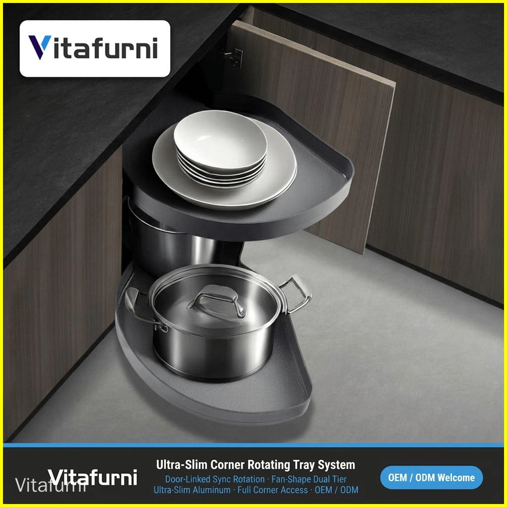 corner rotating tray system (2) - Vitafurni