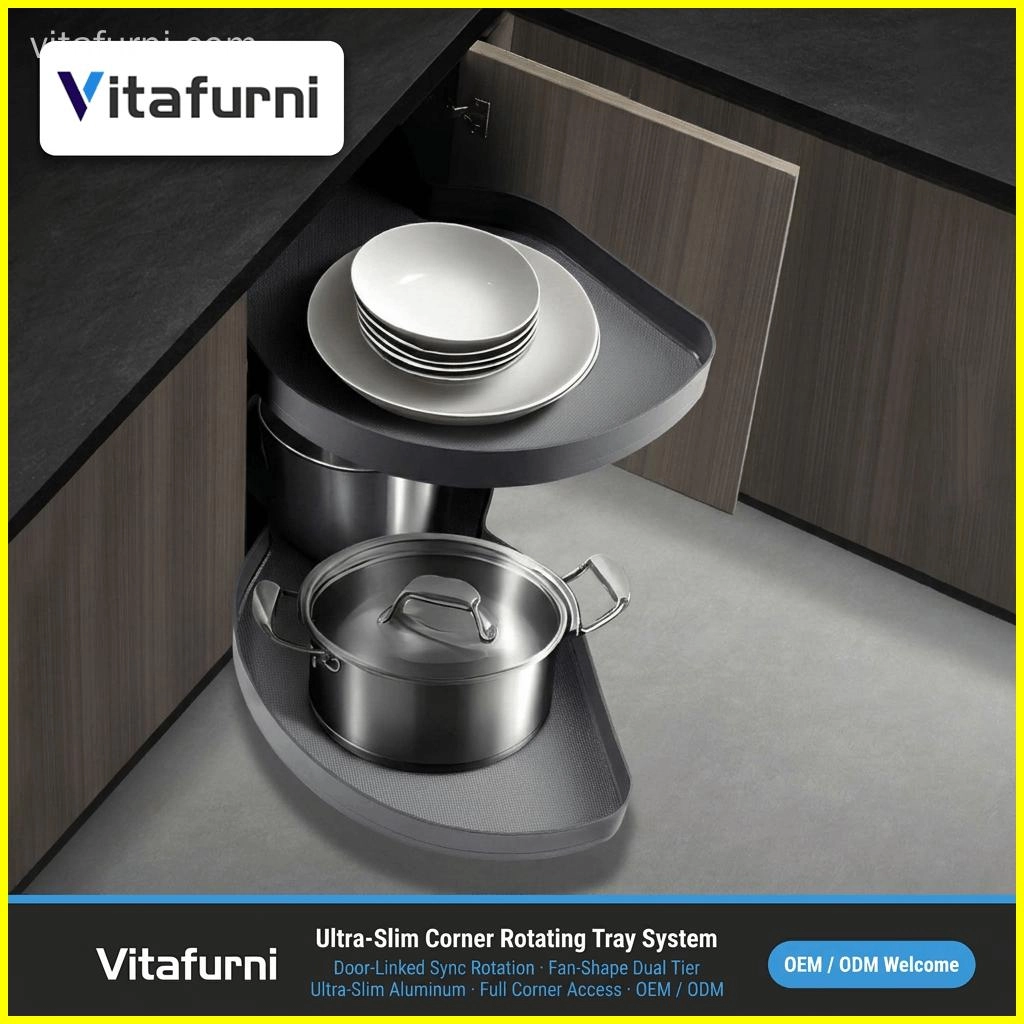 corner rotating tray system (2) - Vitafurni