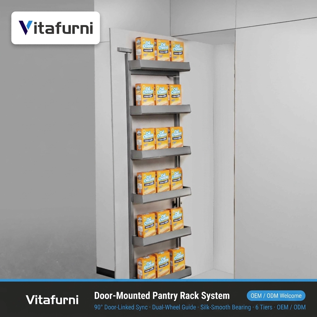Door-Mounted Pantry Rack (1) - Vitafurni