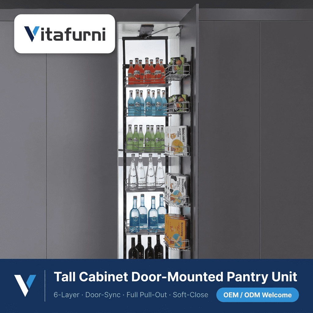 door sync kitchen cabinet larder (2) - Vitafurni