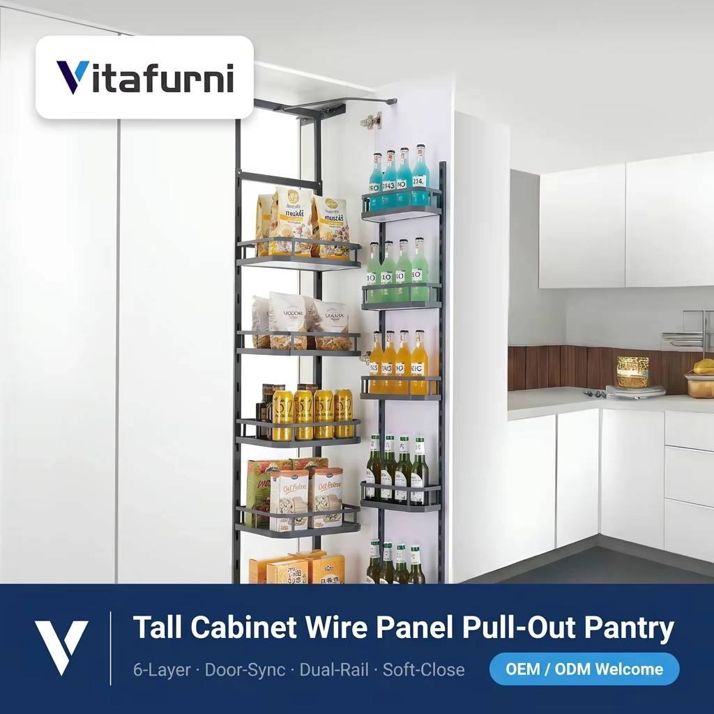 dual rail tall cabinet organizer (2) - Vitafurni