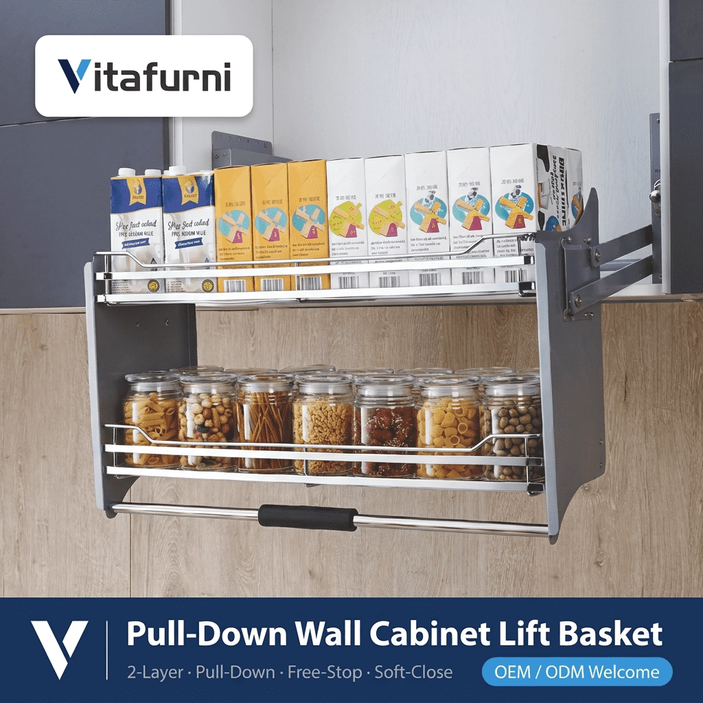 kitchen upper cabinet lift system (1) - Vitafurni
