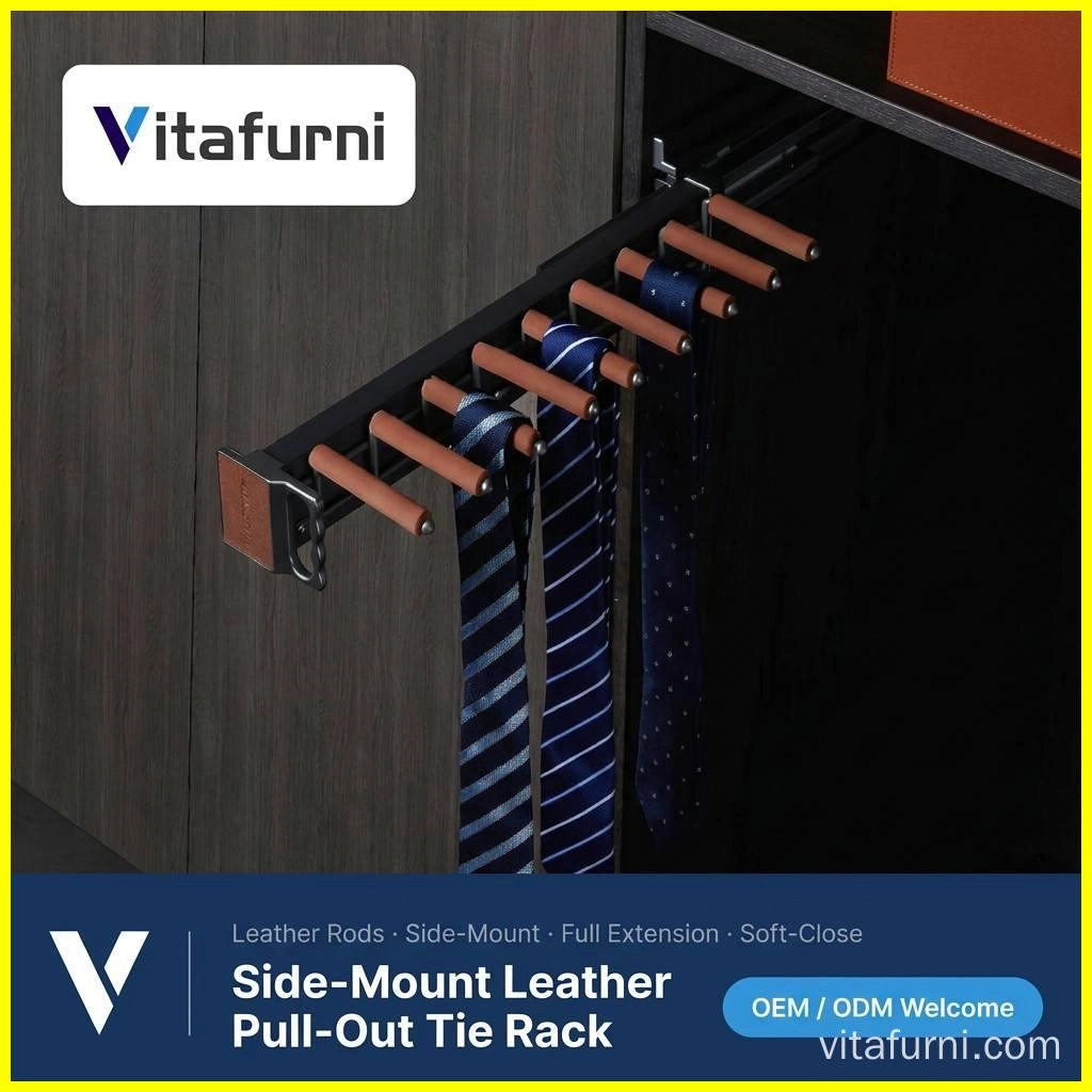 leather wrapped wardrobe rack (1) - Vitafurni