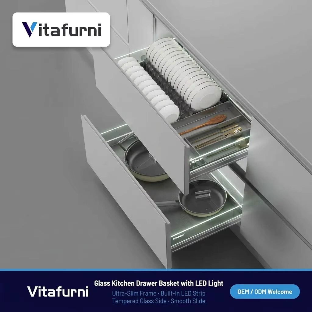 LED kitchen drawer organizer (1) - Vitafurni