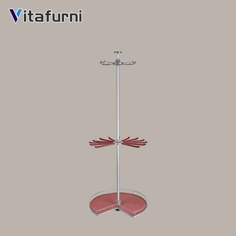 Minimalist Walk-in Closet Rotating Pillar - Vitafurni