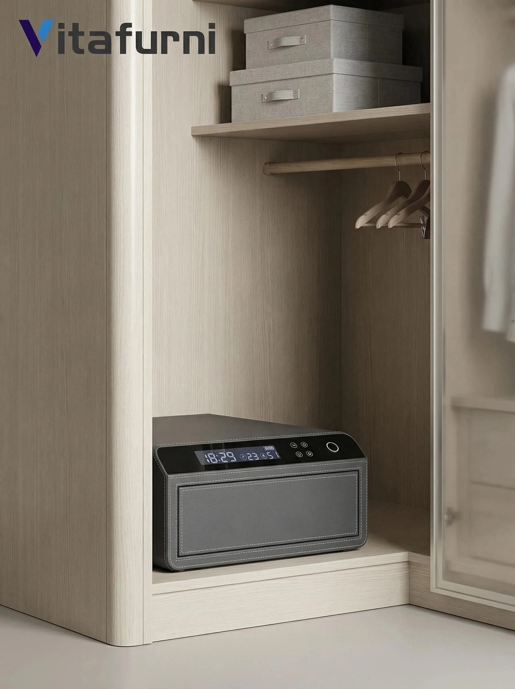 Motorized Biometric Drawer Safe - Vitafurni