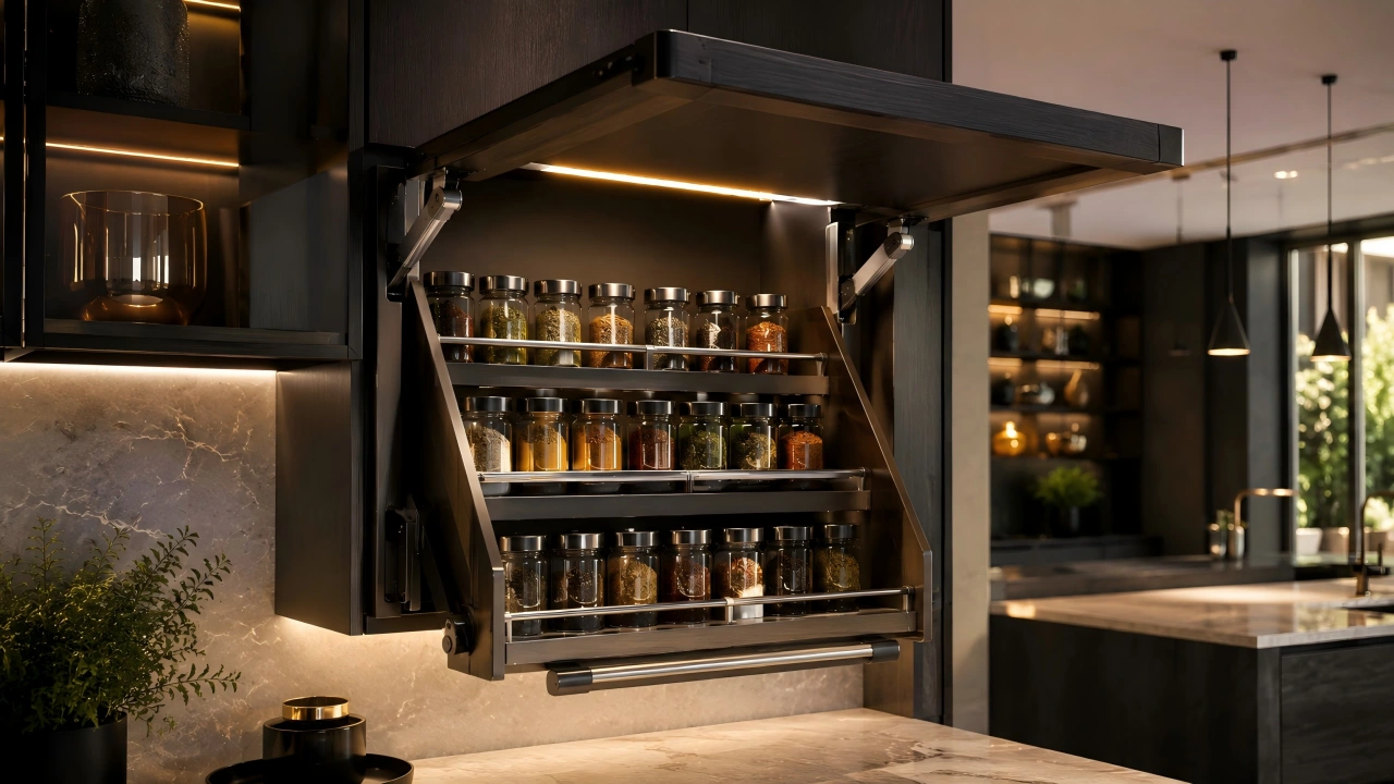 pull down spice rack cabinet pull down spice rack cabinet