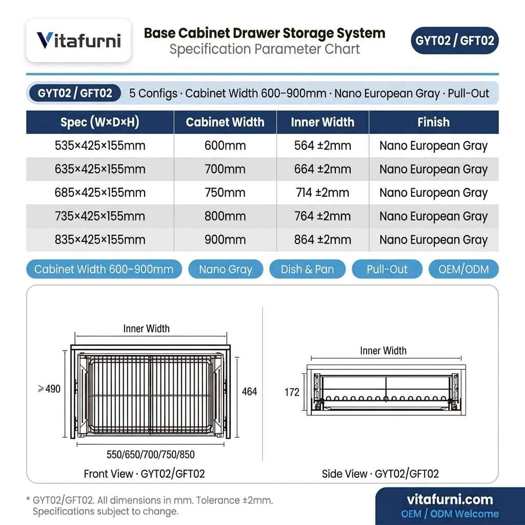 pull out dish and pan organizer (3) - Vitafurni