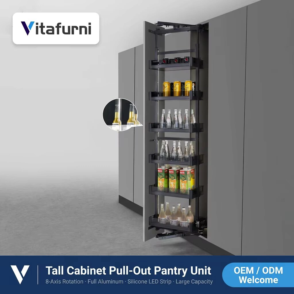 rotating tall pantry unit (1) - Vitafurni