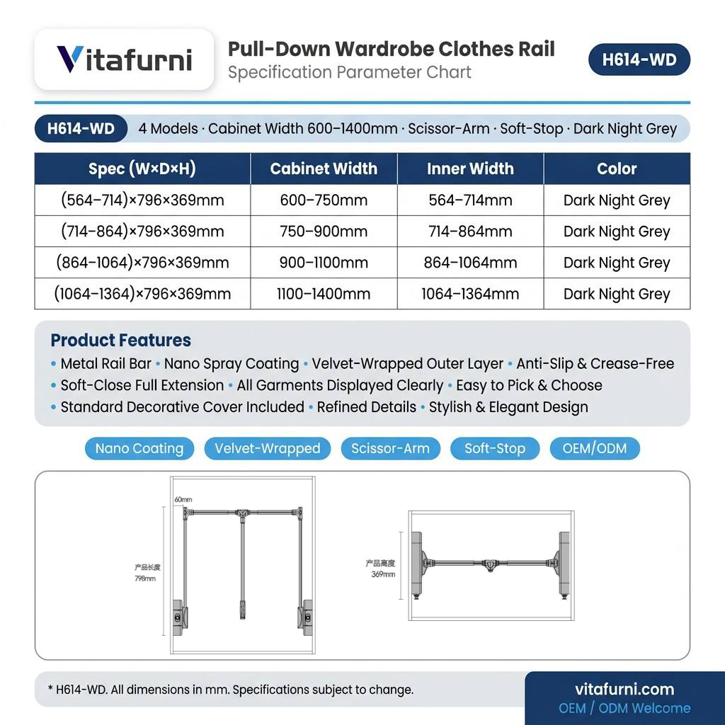 scissor arm wardrobe rail (2)