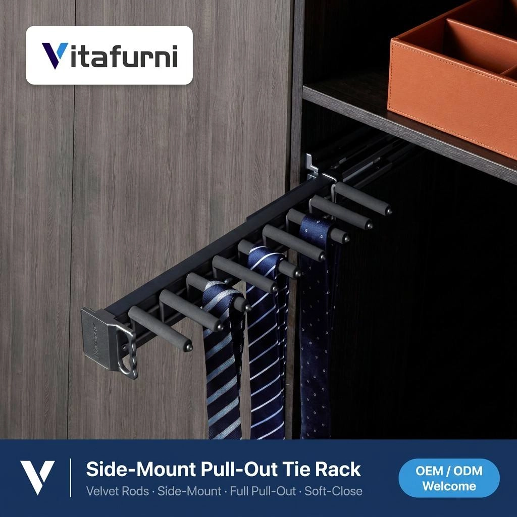 side mount tie rack (1) - Vitafurni