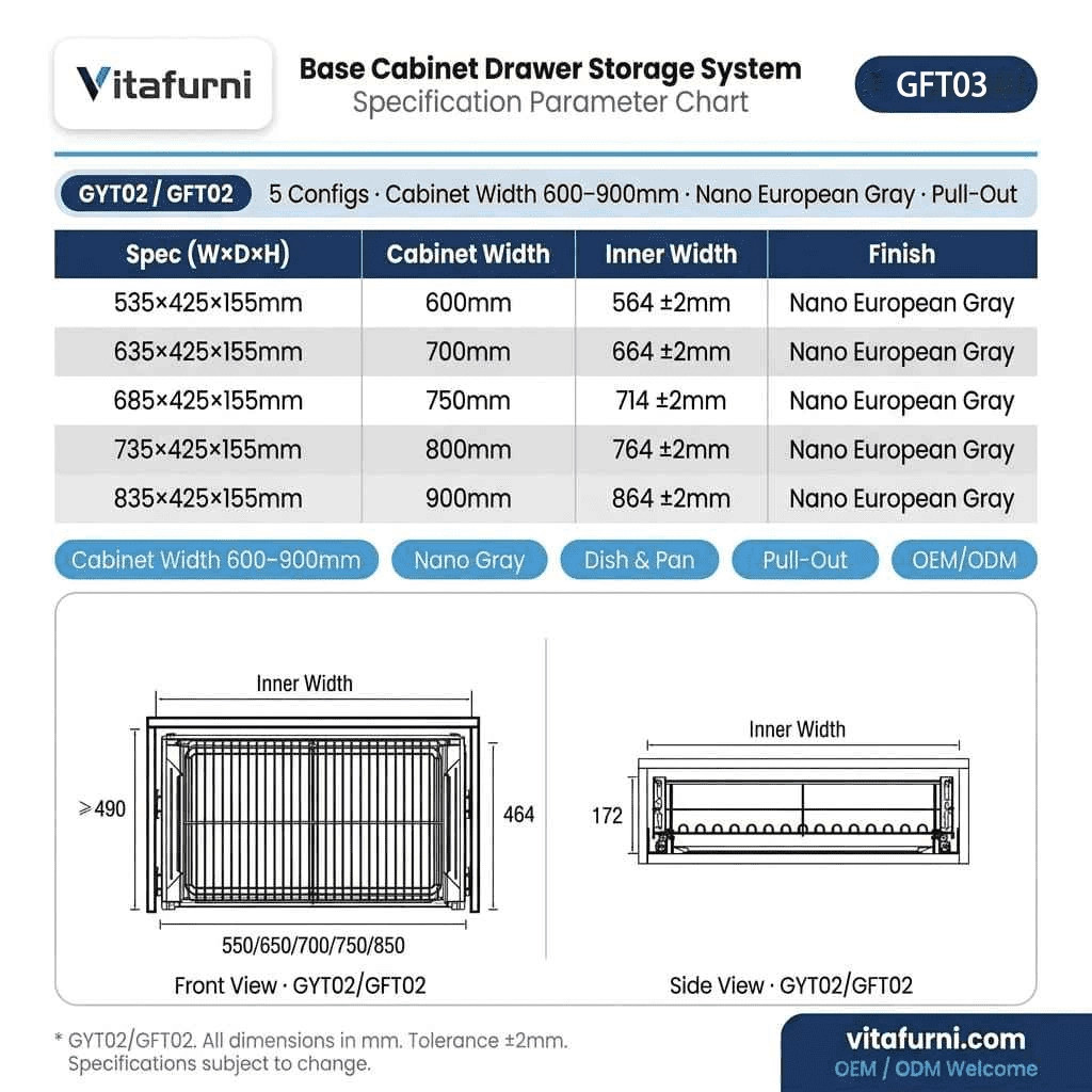 soft close plate and pot organizer (4) - Vitafurni