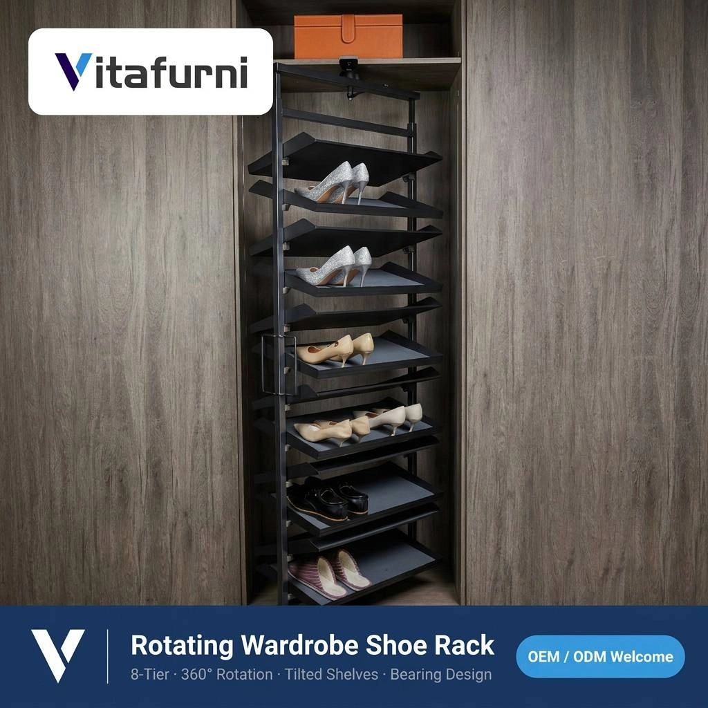 swivel shoe tower organizer (1) - Vitafurni