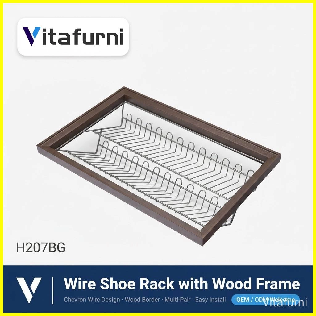 wire shoe rack aluminium frame (2) - Vitafurni