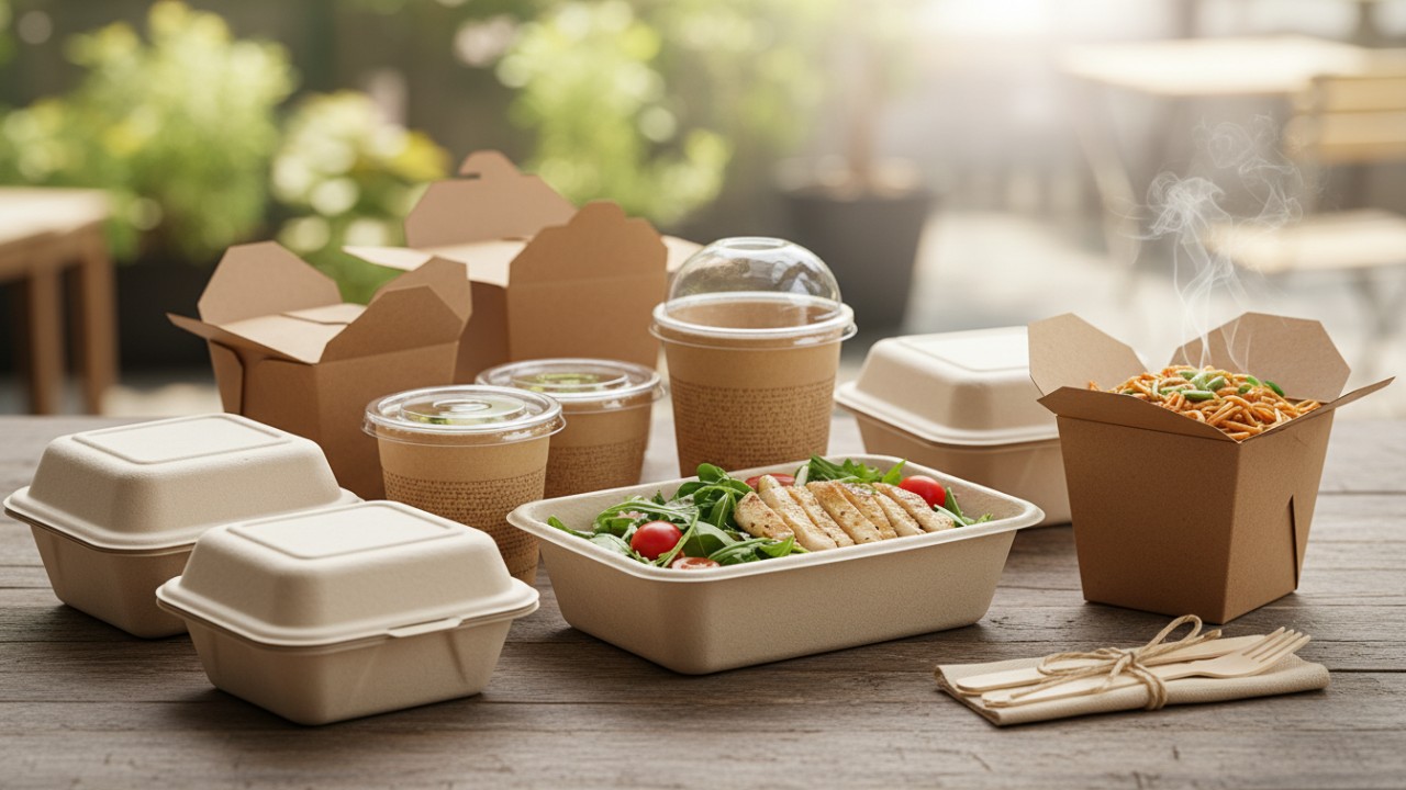 Biodegradable takeaway containers
