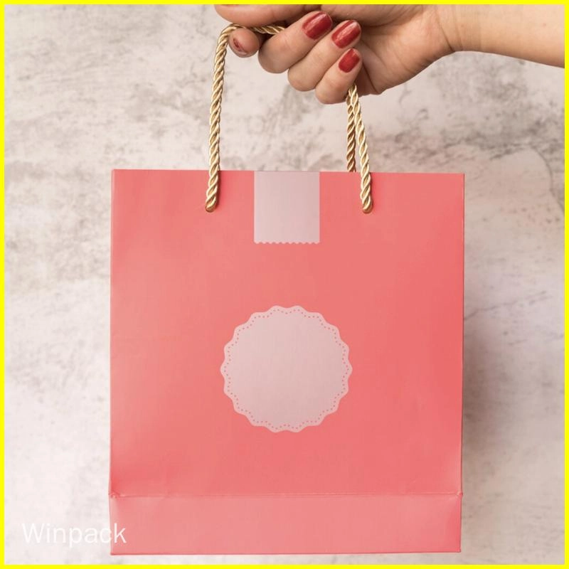 paper shopping bags with handles bulk