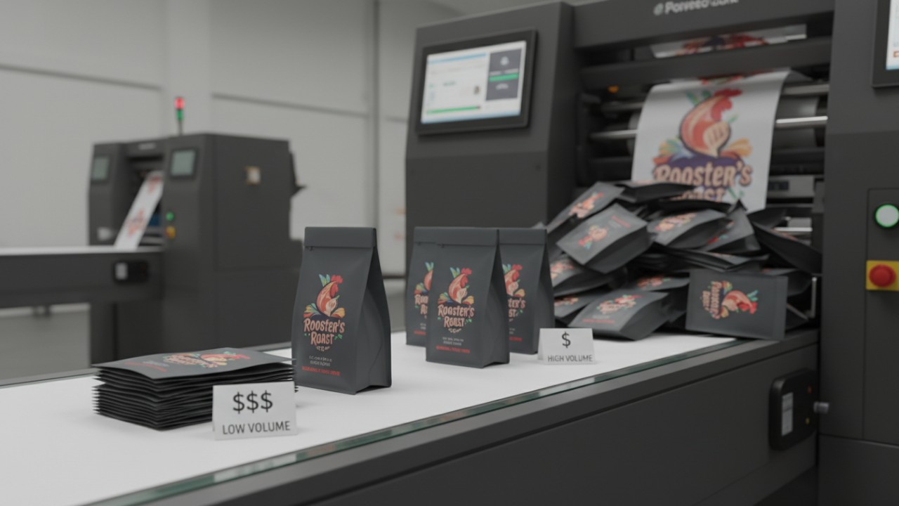 short-run pouch printing costs