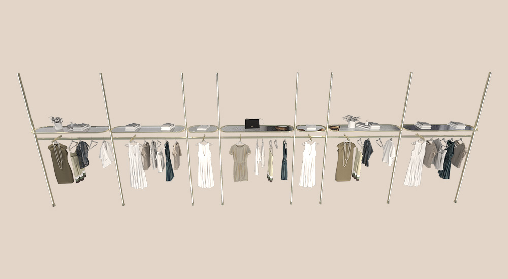 modern clothing rack