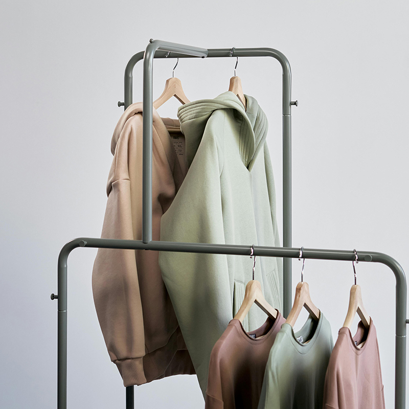 clothing rack silver