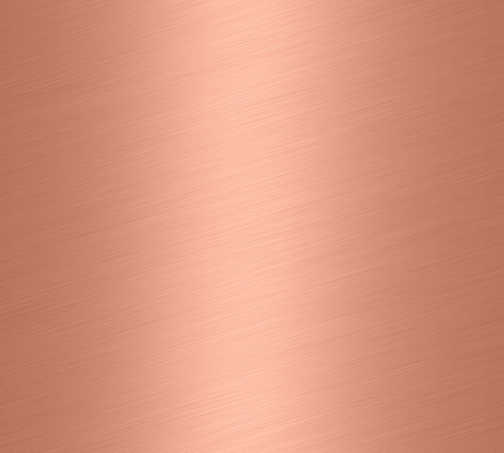 Brushed rose gold