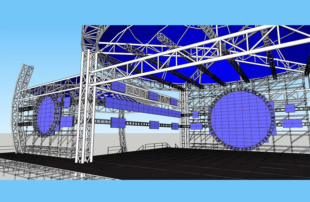 abri en toile à structure permanente