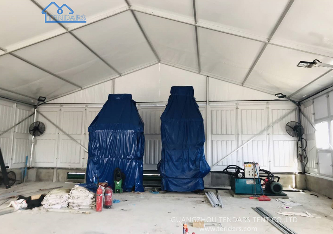 small warehouse tent