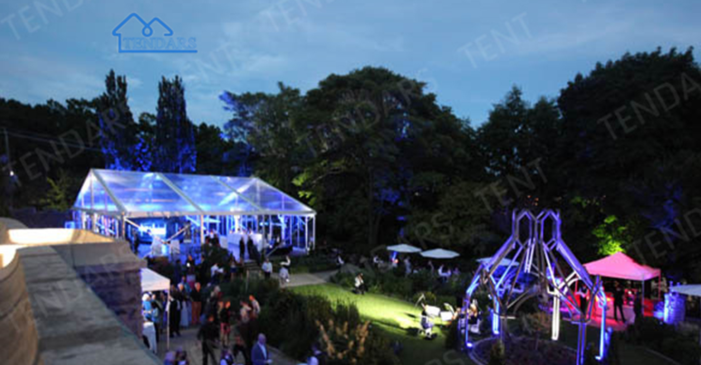 carpa de boda transparente