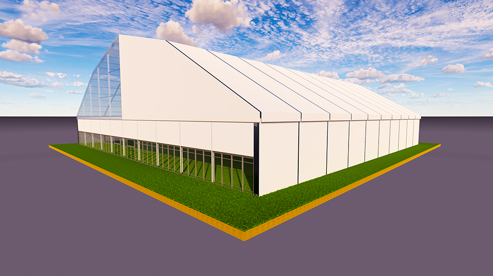 china aluminium structure warehouse tent factory