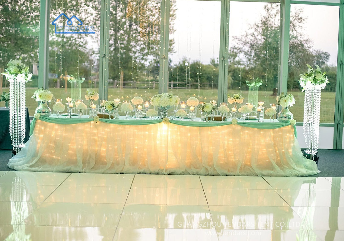 glass wedding tent