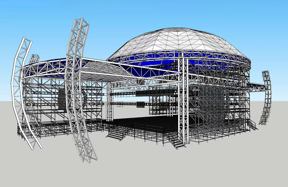 construção de metal resistente