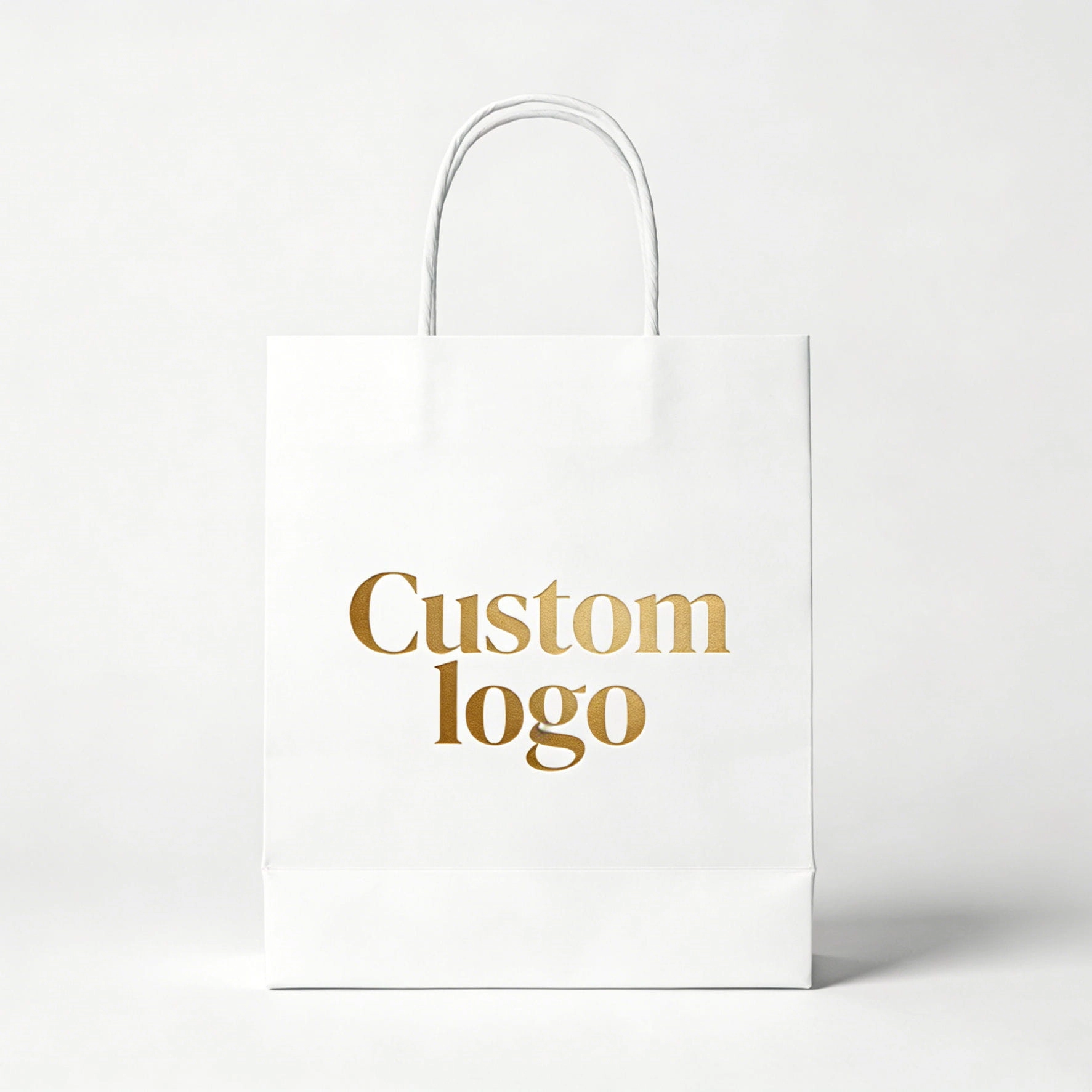 Premium custom logo paper shopping bag with handle - QianXun