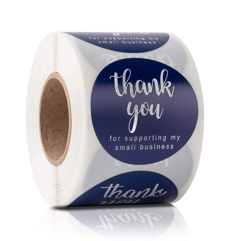 Custom waterproof round logo label sticker design - QianXun