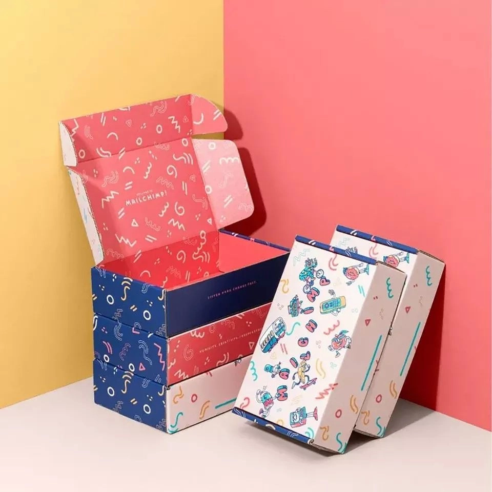 Custom printed clothing mailer carton box packaging - QianXun