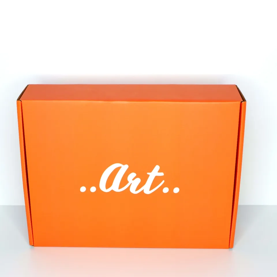 Bright orange corrugated e-commerce packaging box - QianXun
