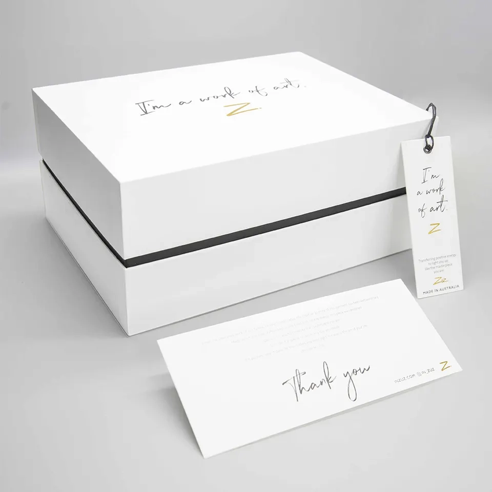 lid and base box with neck for luxury gift packaging - QianXun