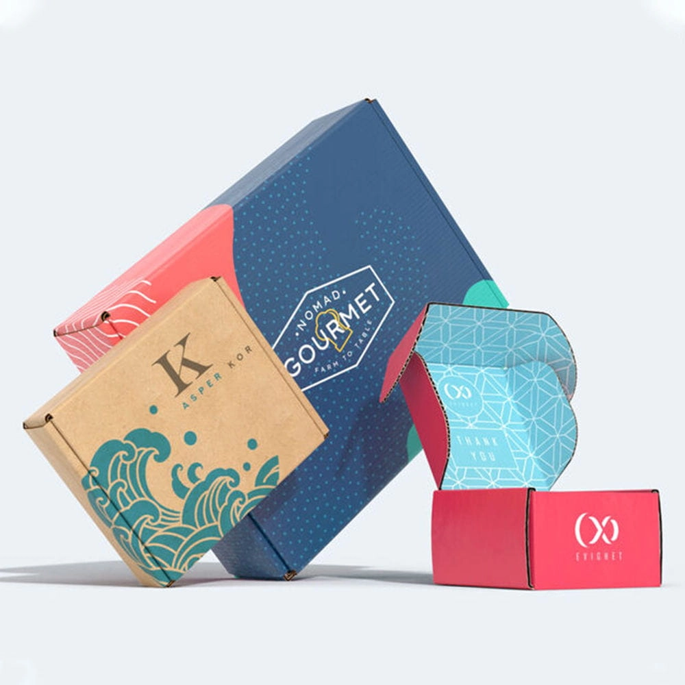 Foldable cardboard mailer box for shoes with custom print - QianXun