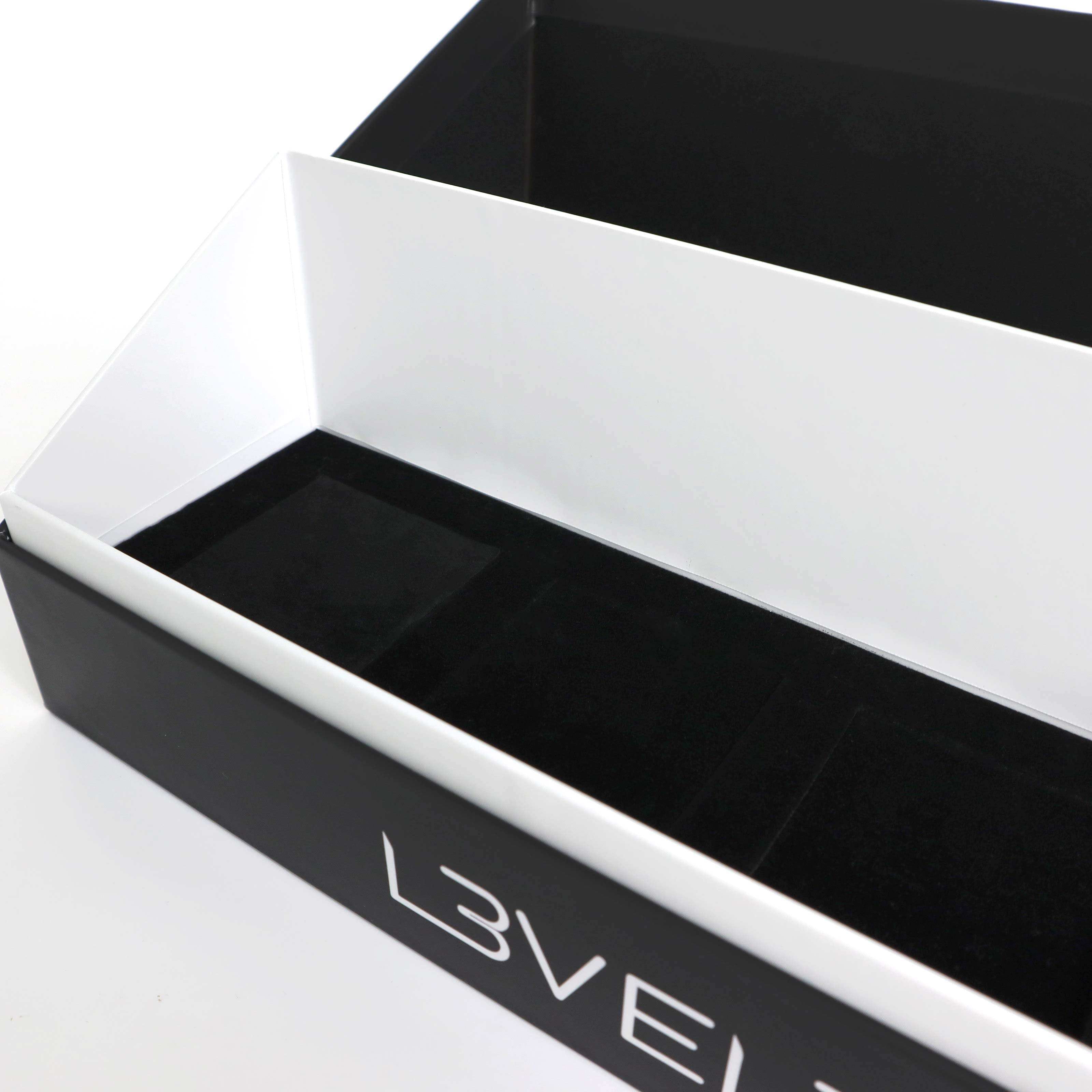 Minimalist luxury rigid box with lid and base