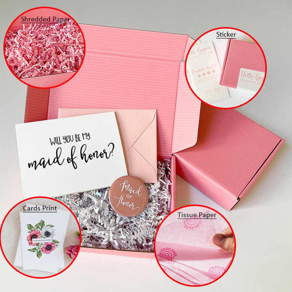 Durable wig shipping box for e-commerce use