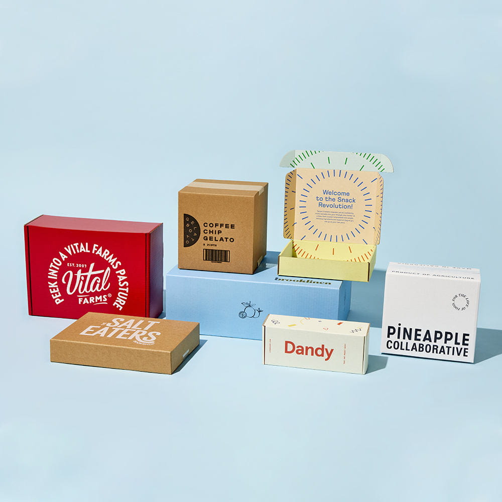 Stylish custom logo shipping box for online stores