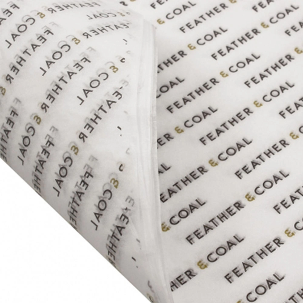 6ff17d85e14add2083431ce1a2f27087 - QianXun Branded white tissue paper for retail use - QianXun