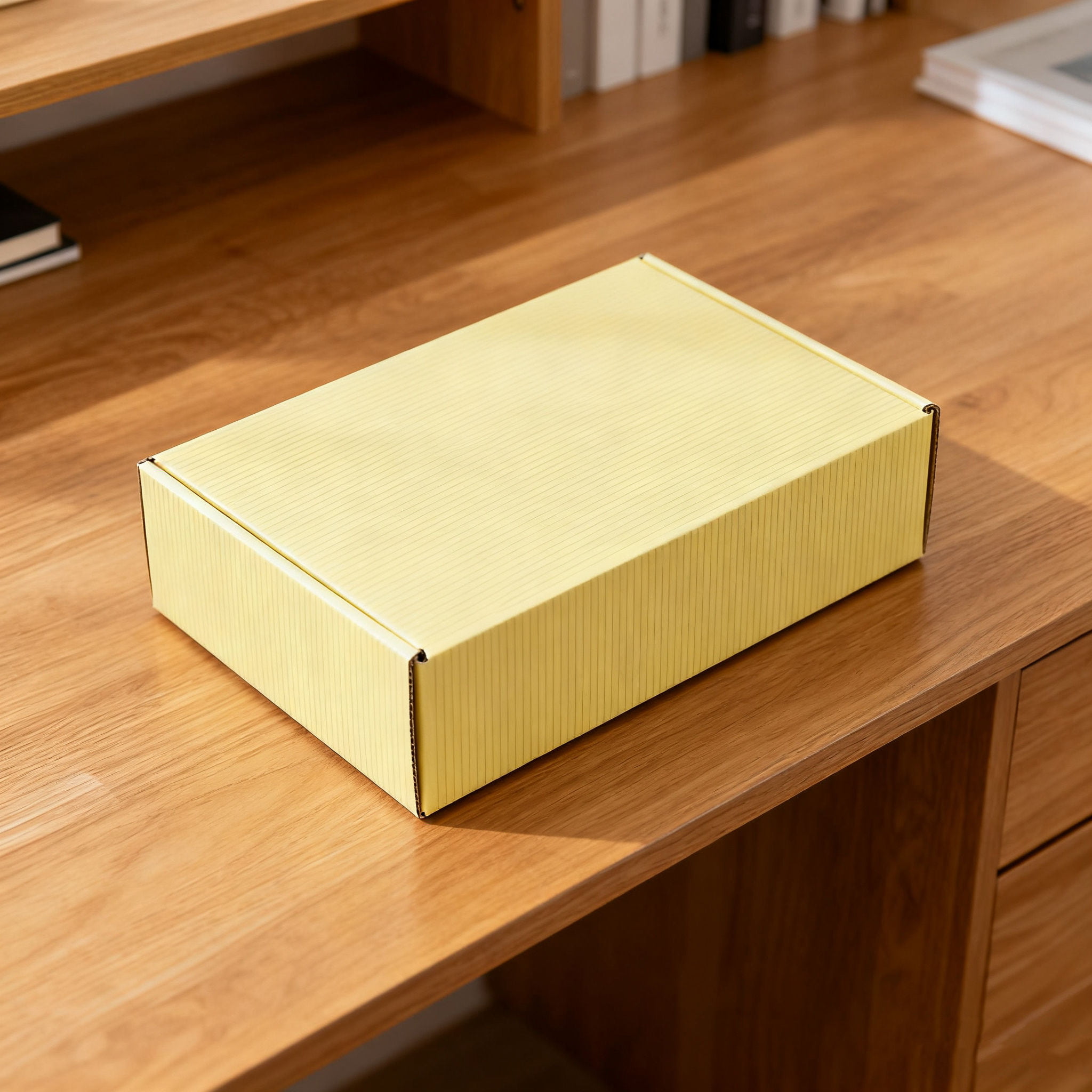 Premium custom gift box with festive pattern