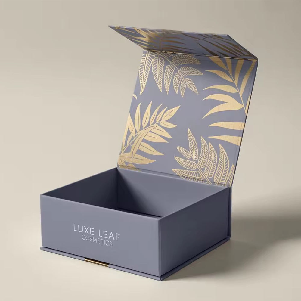 Elegant magnetic closure clothing packaging box