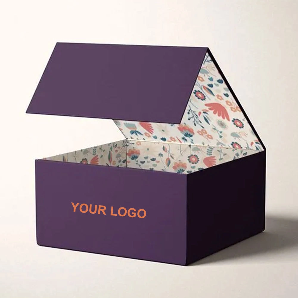 Luxury foldable magnetic book-shaped gift box - QianXun