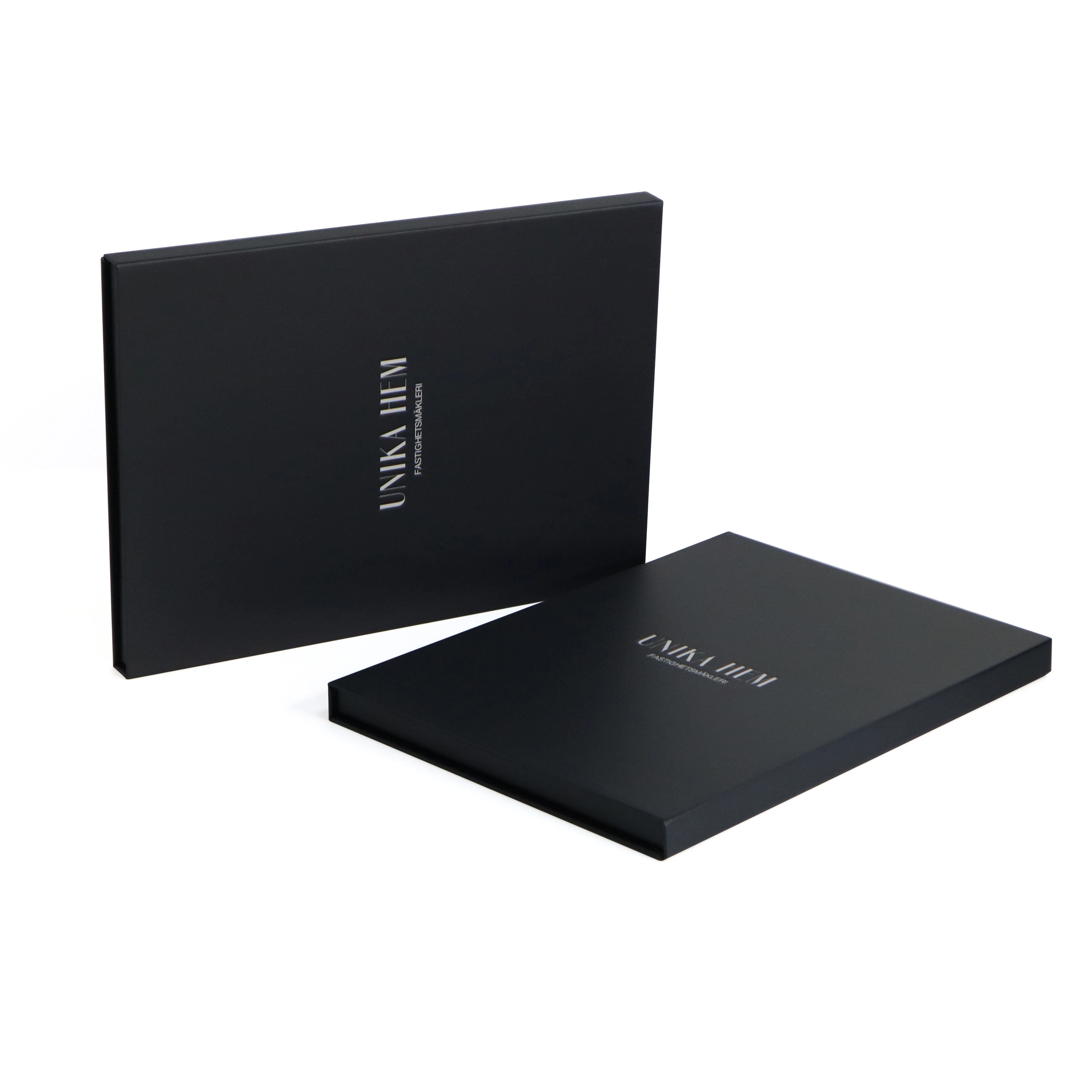 Premium matte black rigid magnetic closure box - QianXun
