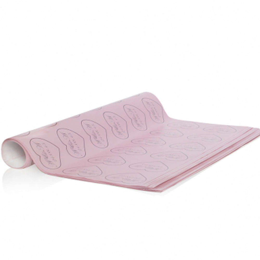 Custom pink tissue silk paper with logo printing