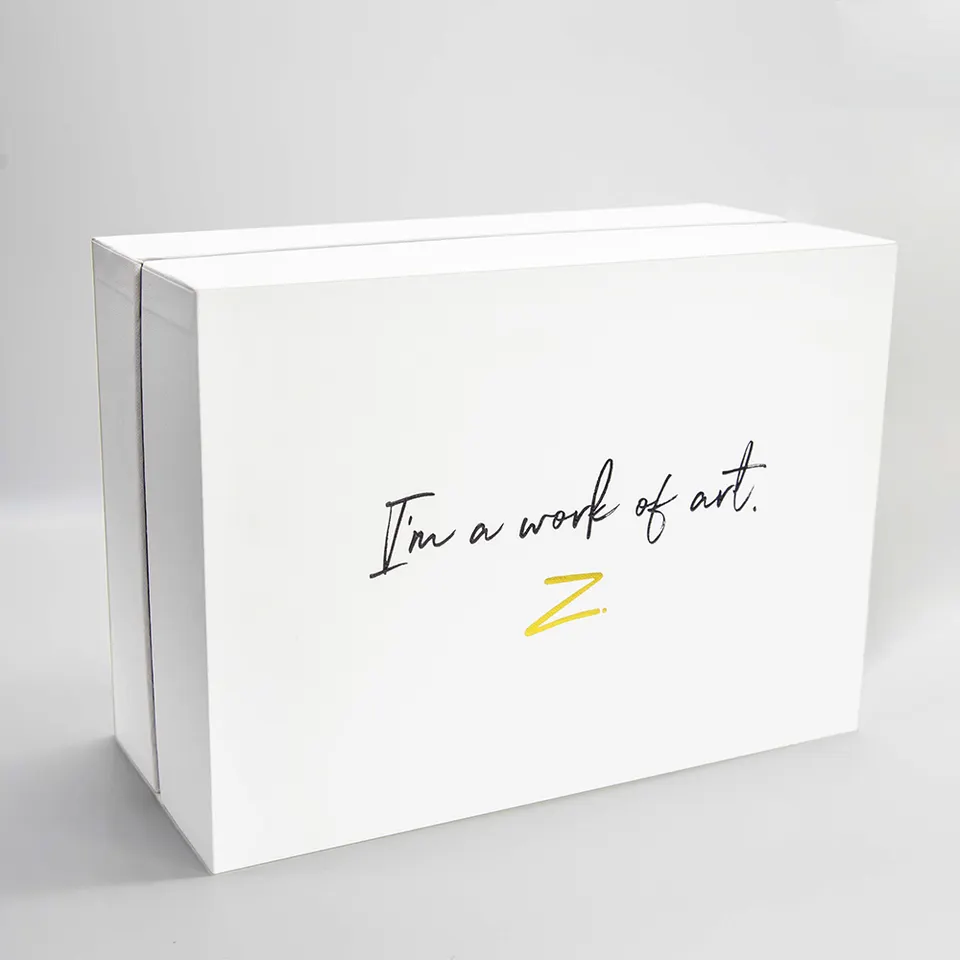 Luxury lid and base box with neck rigid gift box