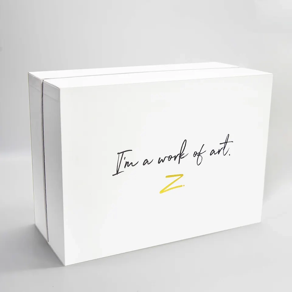 Luxury lid and base box with neck rigid gift box - QianXun