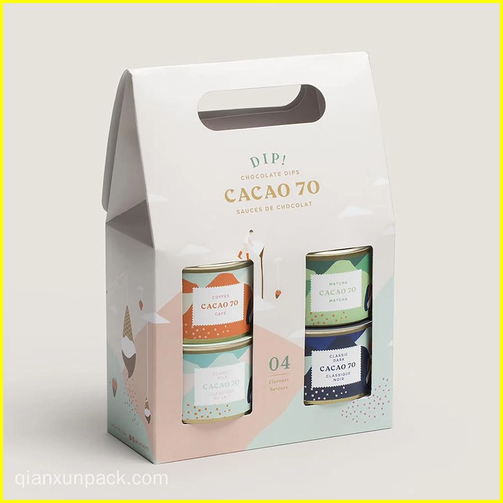 Stylish wine packaging box for gift and delivery - QianXun