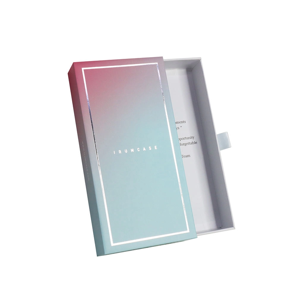 Custom rigid gift box with smooth slide drawer - QianXun