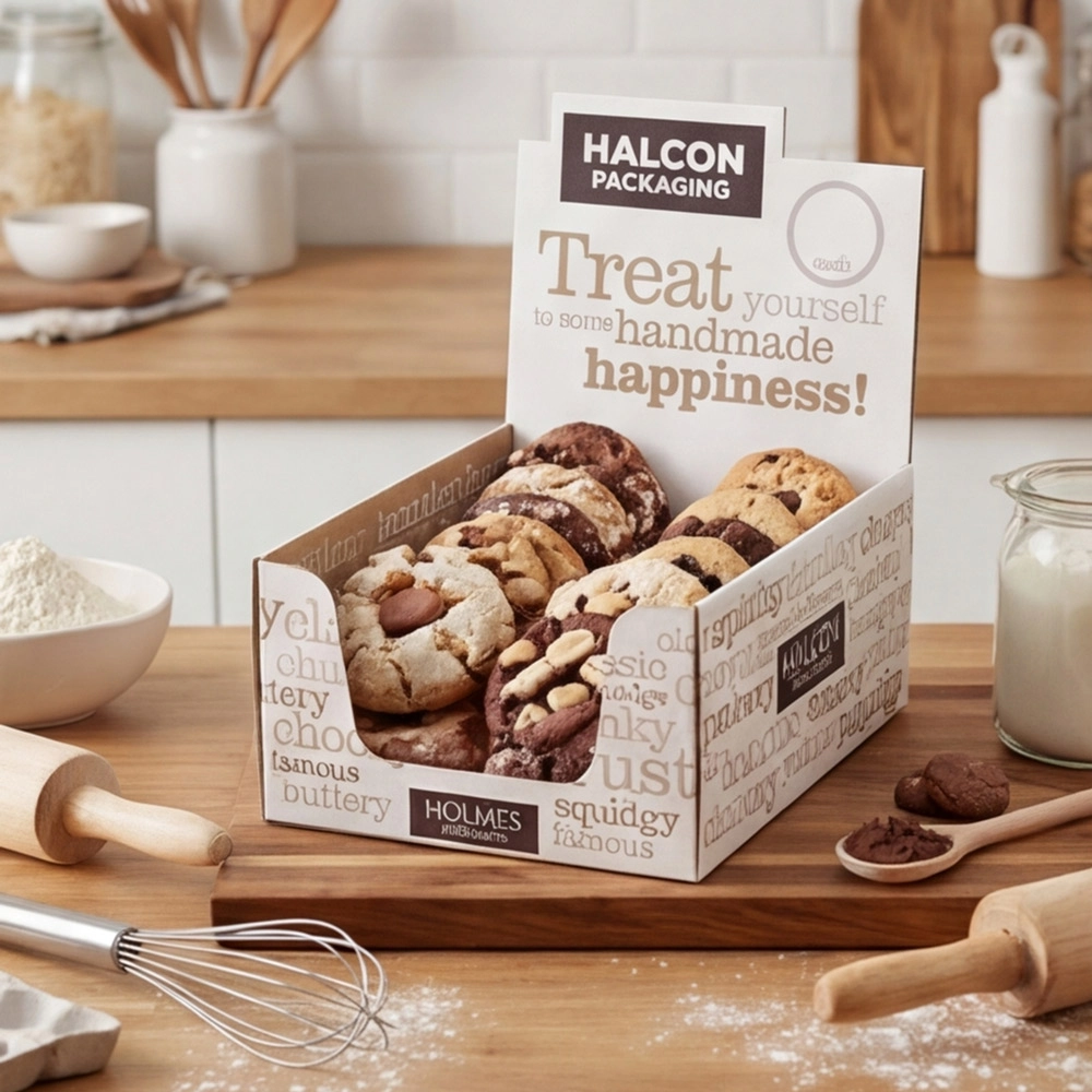 Display box with logo for product presentation - QianXun